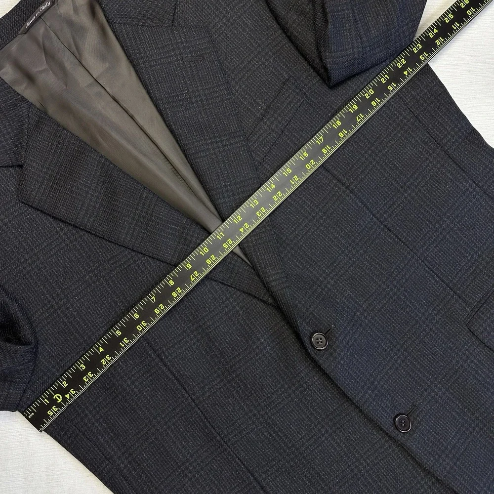 Canali Wool Cashmere Tweed Sport Coat 2 Button Men 46L US Brown Gray (56L IT)